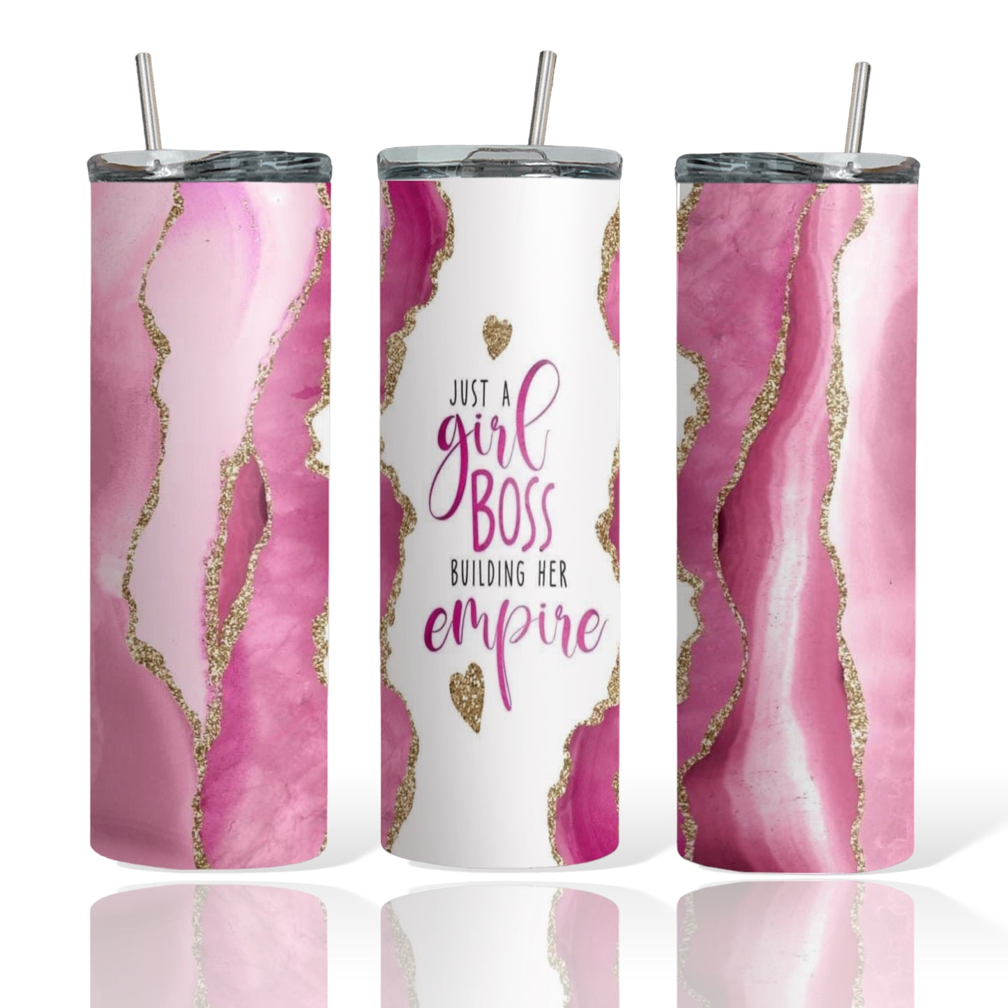 Just A Girl Boss Building Her Empire Sublimation Tumbler