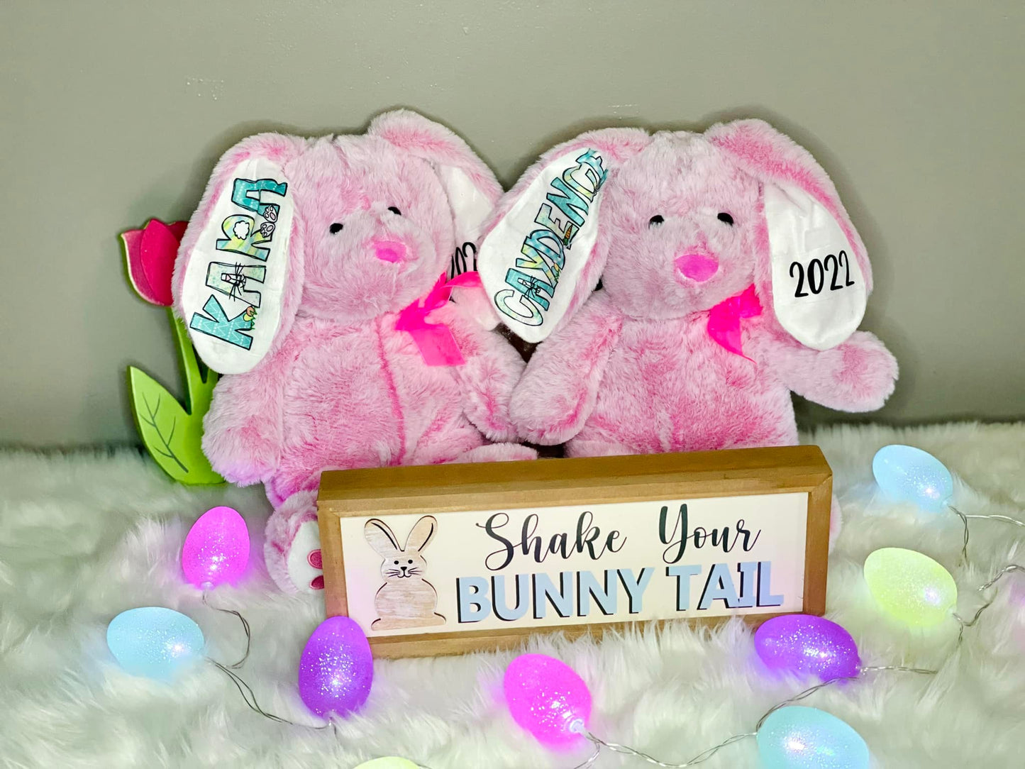 Personalized Easter Bunny, Personalized Stuffed Animal, Embroidered Easter Bunny, Easter Basket Bunny Gift, Little Kids Easter Plush