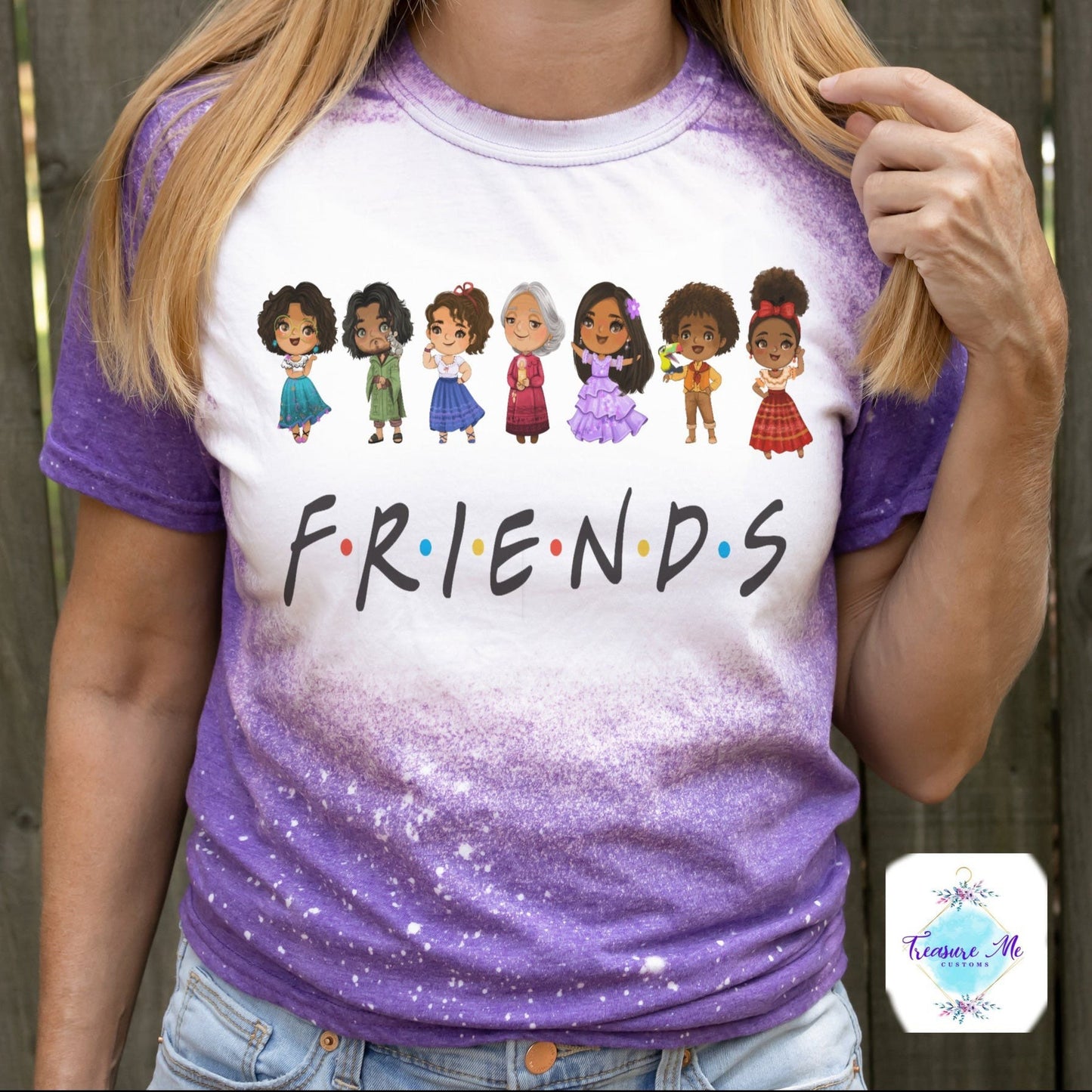 Friends Encanto Family Madrigal Maribel Bruno Bleached Distressed Shirt